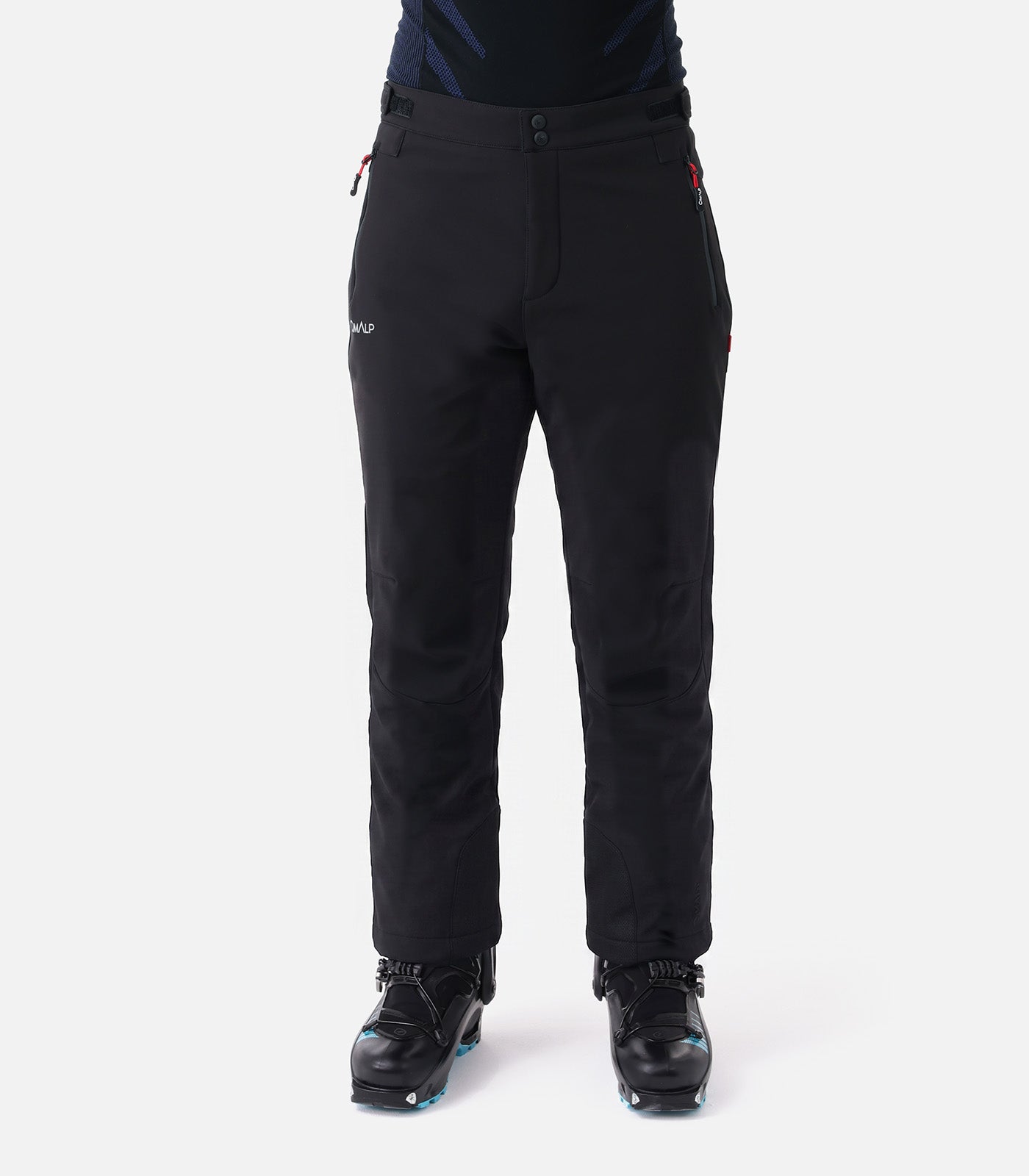 cimalp-snow-pant-court-4-h-pantalon-de-ski-homme-noir-court image 8