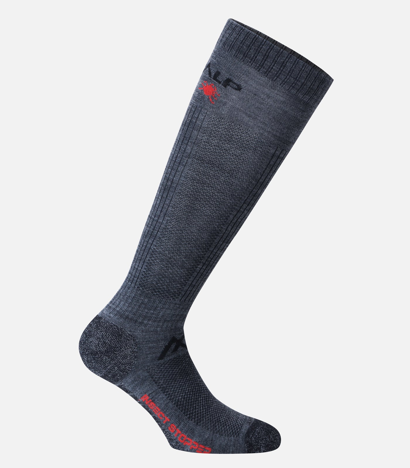 cimalp-protect-chaussettes-randonn-e-anti-tiques-noir-montantes image 2