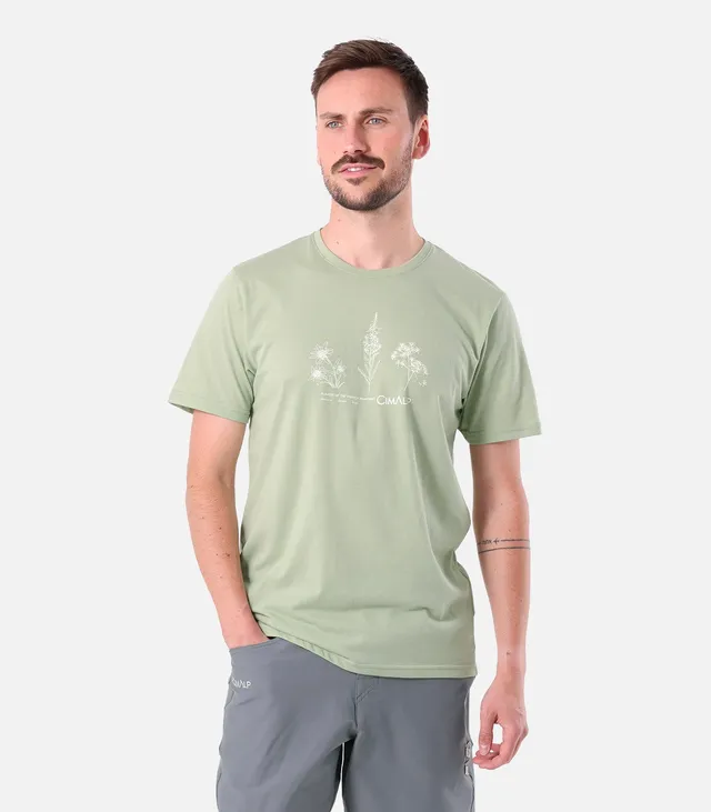 cimalp-herbier-h-t-shirt-randonn-e-homme-kaki-anti-odeur image 1