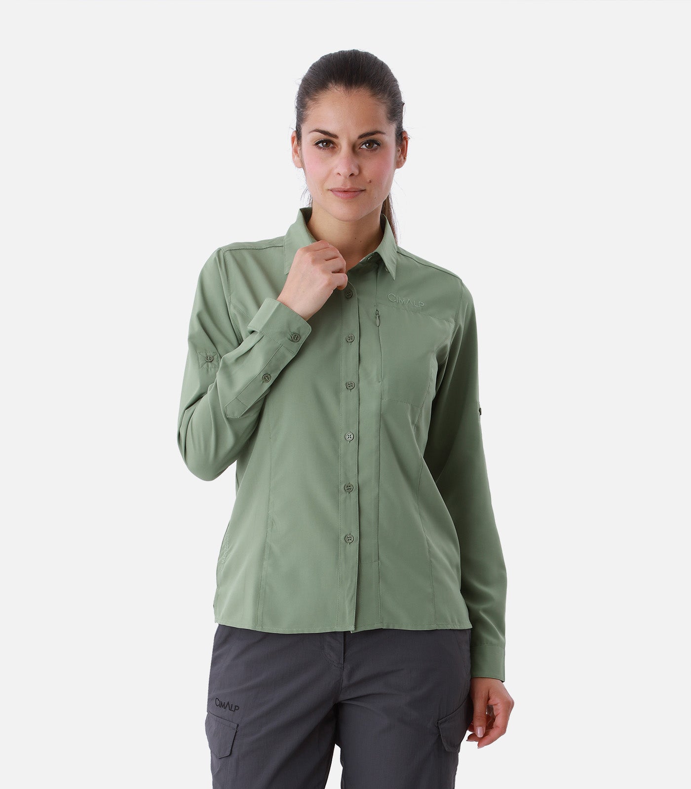 cimalp-alicante-4-f-chemise-randonn-e-femme-bleu-anti-uv image 1