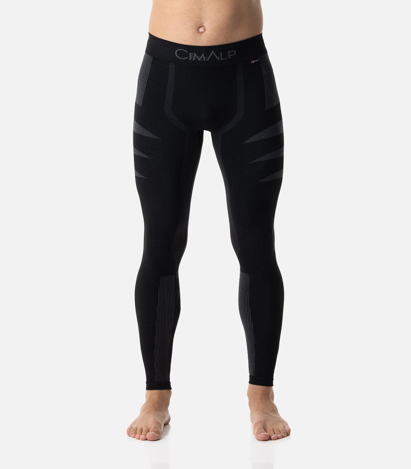 cimalp-strategic-pant-3-h-collant-thermique-homme-noir-bleu-sans-coutures image 1