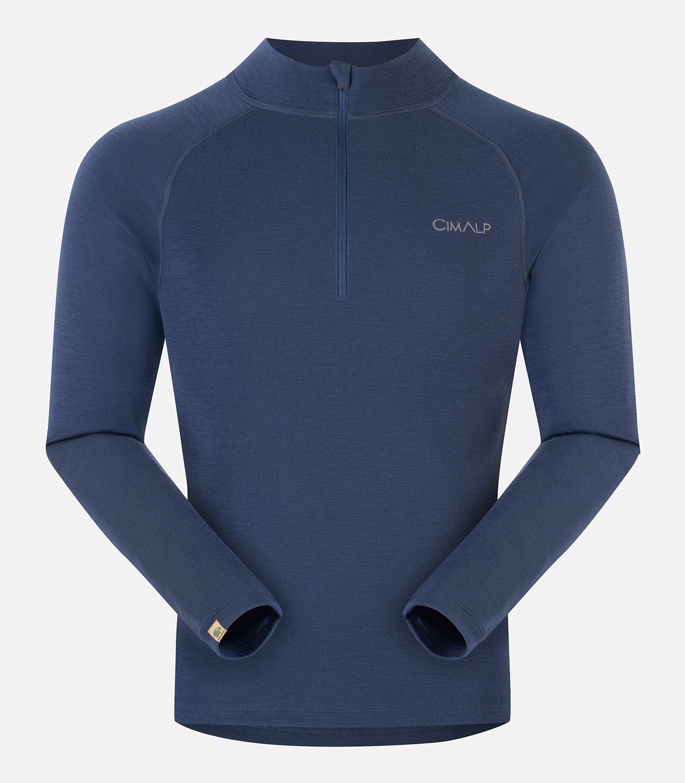 cimalp-wool-zip-240-h-haut-thermique-merinos-noir image 2