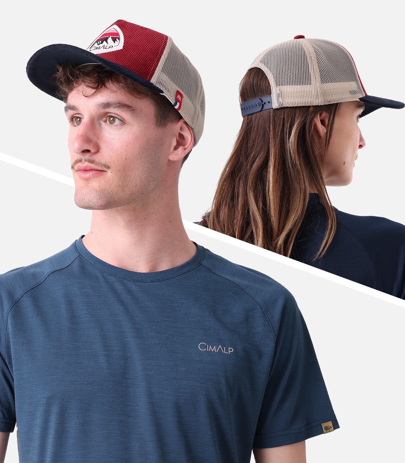 cimalp-trucker-cap-velours-casquette-vert-olive image 4