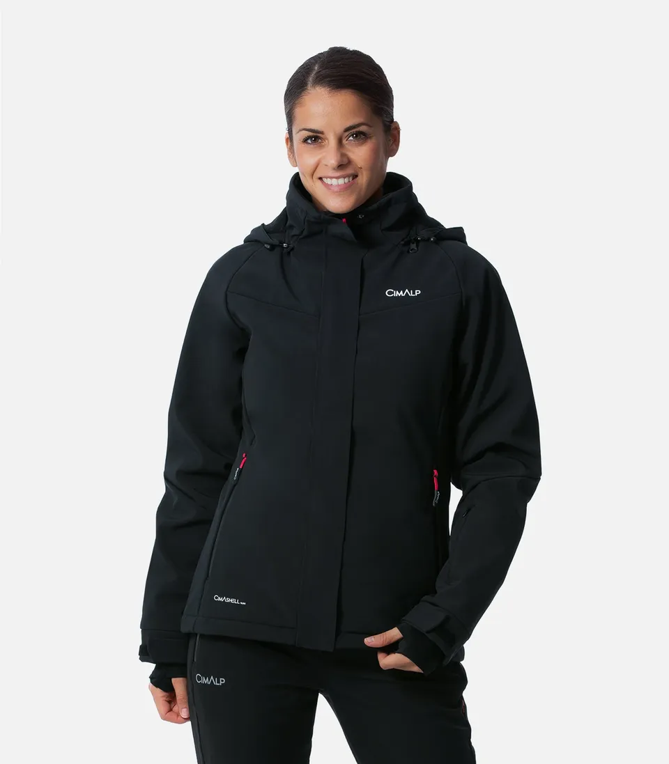 cimalp-gervais-f-veste-ski-femme-bordeaux-polaire image 1