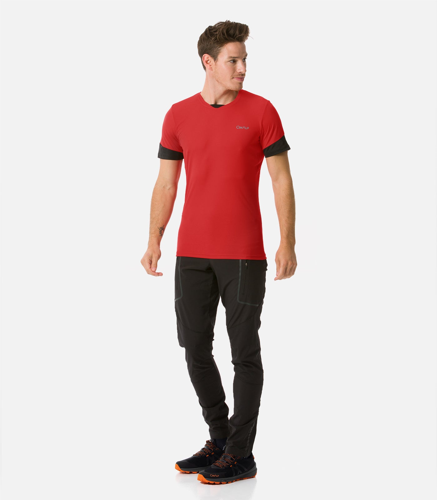 cimalp-bauges-2-h-t-shirt-trail-homme-rouge-s-chage-rapide image 3
