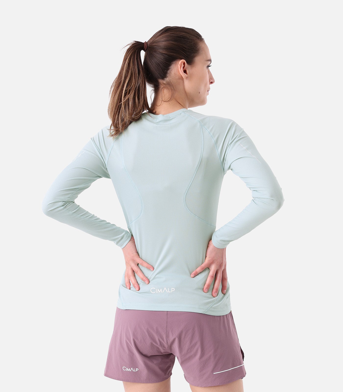 cimalp-boreon-ls-f-t-shirt-trail-femme-manches-longues-vert image 6