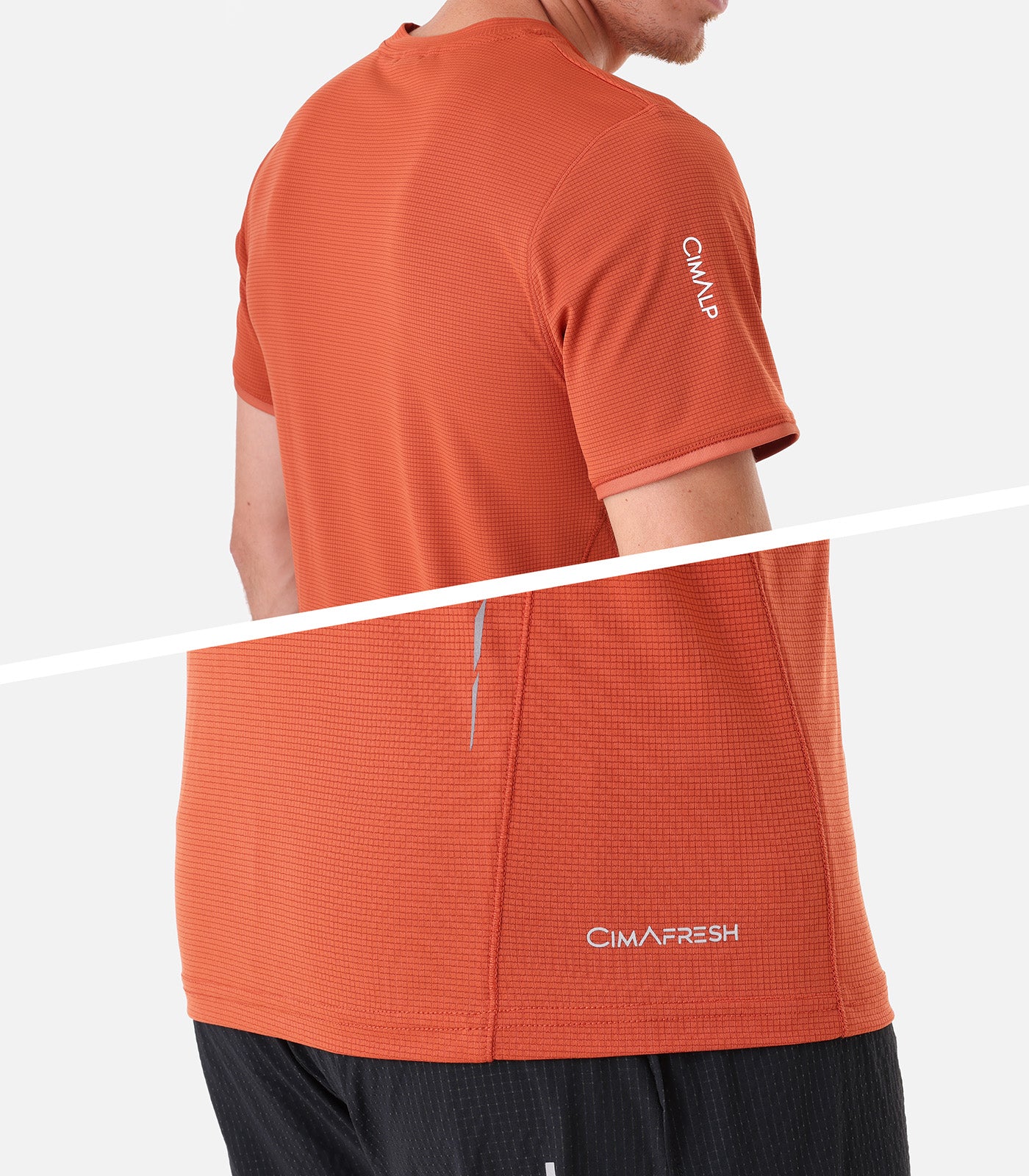 cimalp-bauges-3-h-t-shirt-trail-rouge-respirant image 6