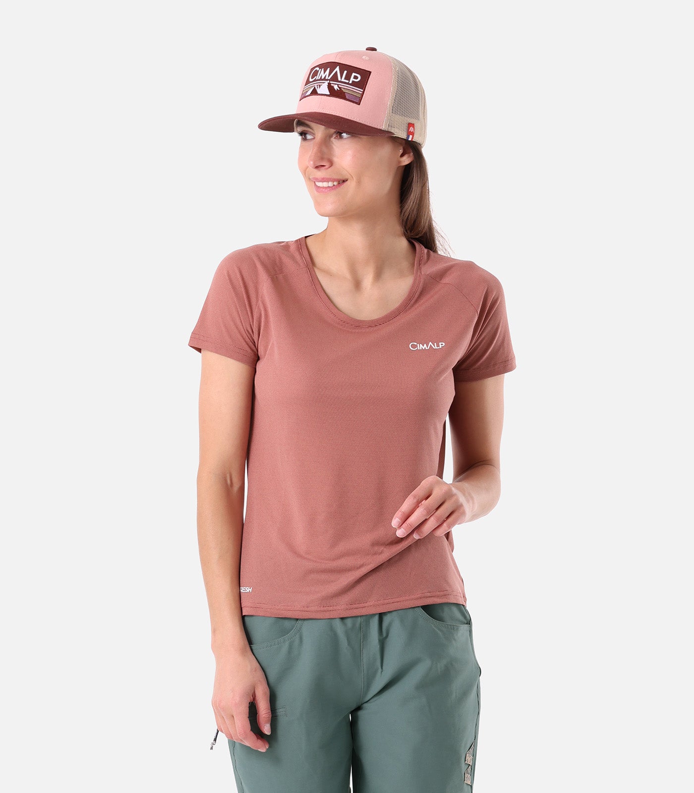 cimalp-elena-2-f-t-shirt-randonn-e-femme-bleu-gris-respirant image 4