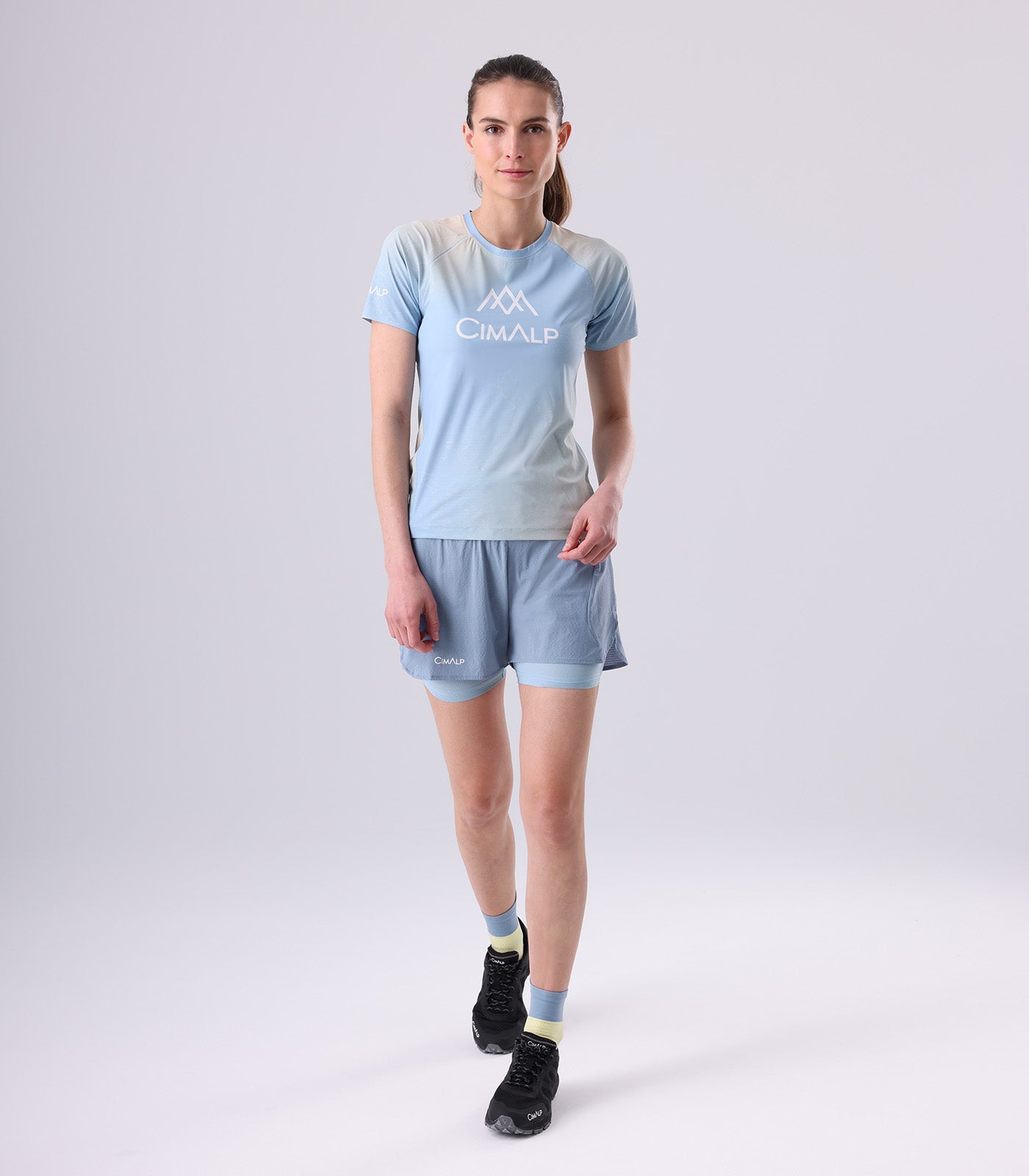 cimalp-team-4-f-t-shirt-trail-femme-bleu-gris image 1