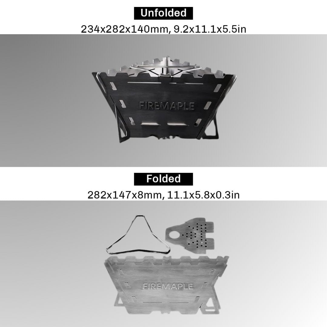 firemaple-maverick-r-chaud-bois-triangle-pliable-inox image 4