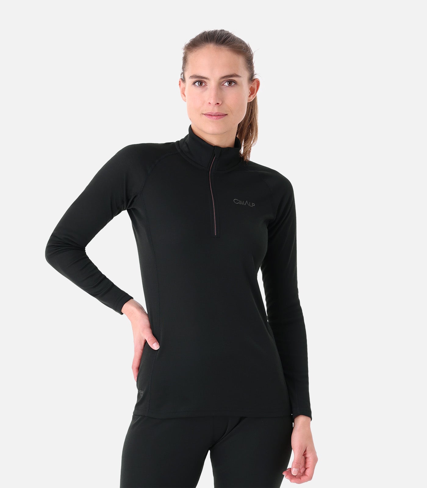 cimalp-warm-zip-5-f-haut-thermique-noir-demi-zip image 7