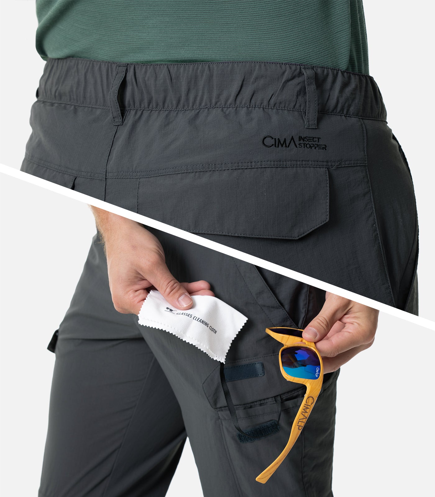 cimalp-katmandou-court-3-pantalon-voyage-anthracite image 7