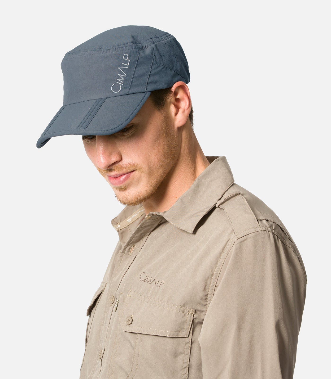 cimalp-fold-casquette-anti-moustiques-pliable-kaki-upf40 image 2