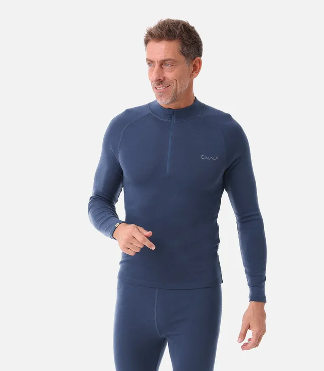 cimalp-wool-zip-240-h-haut-thermique-merinos-noir image 1
