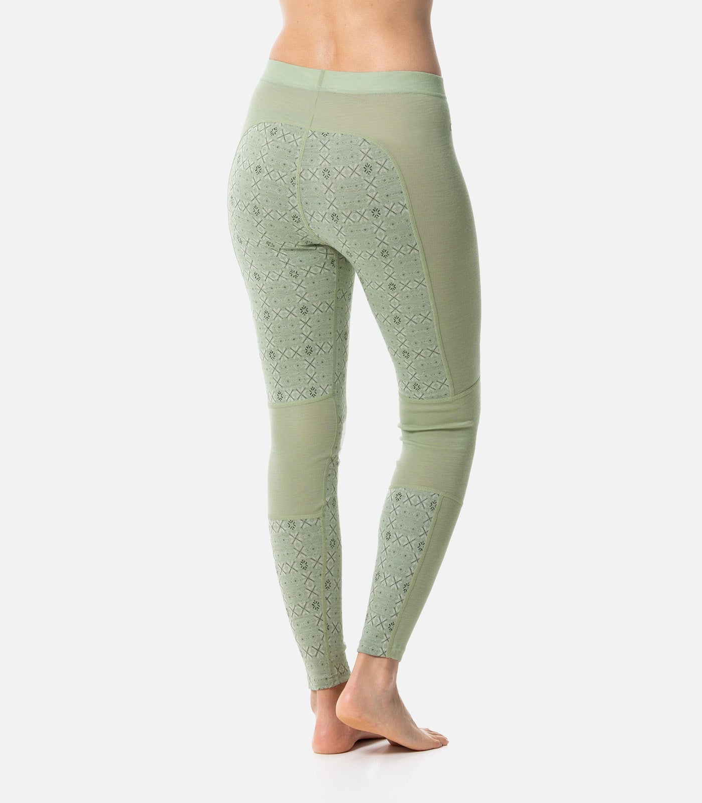 cimalp-wool-pant-f-collant-thermique-vert-m-rinos-femme image 4
