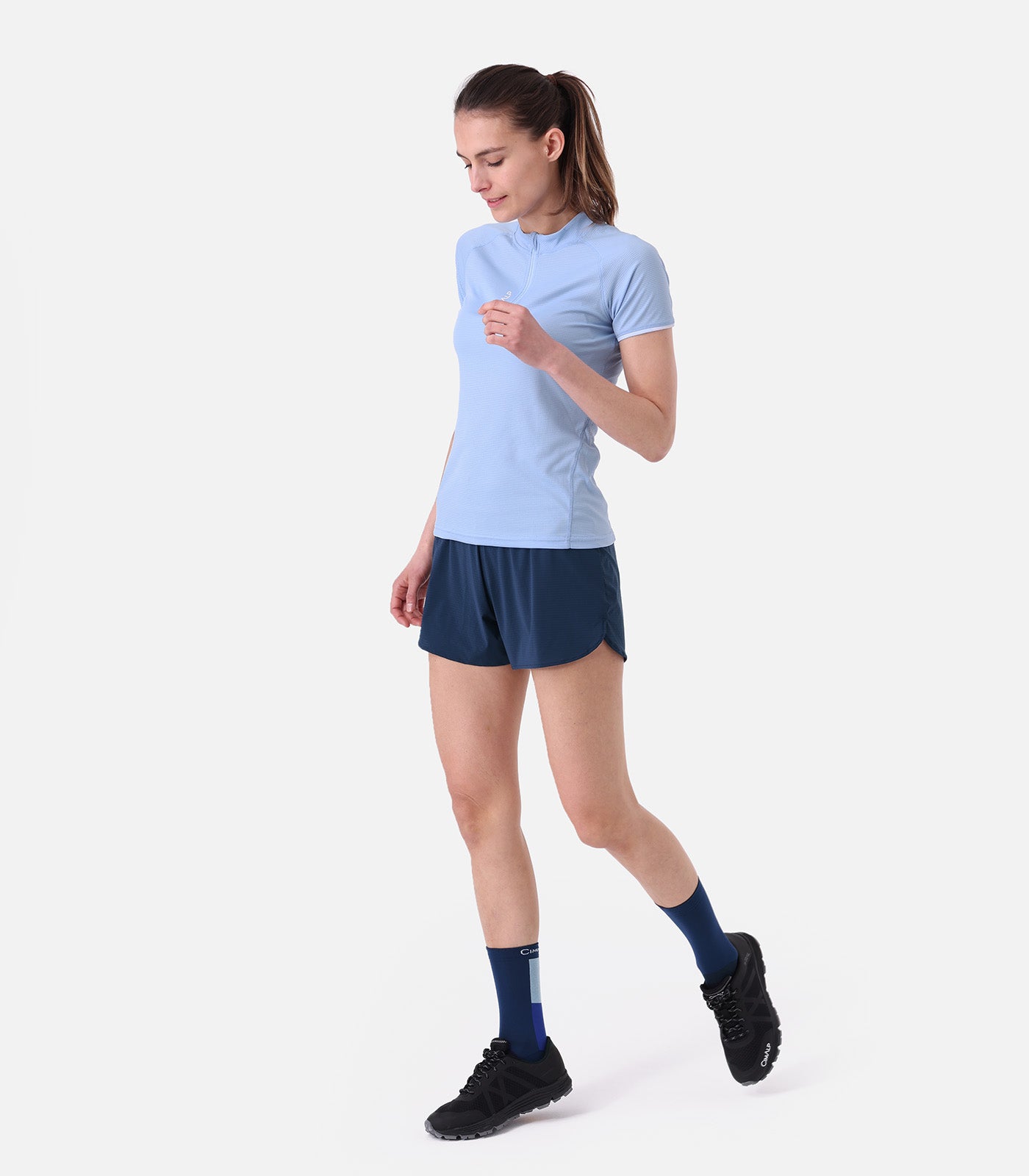 cimalp-autane-2-f-t-shirt-trail-demi-zip-ciel image 2