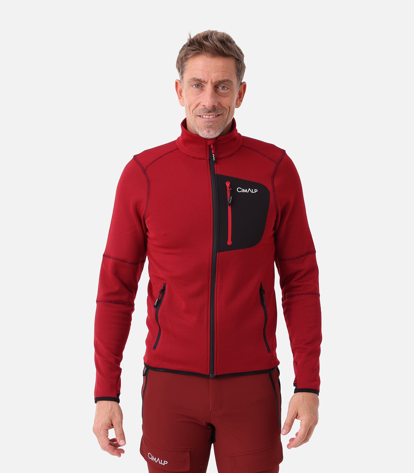 cimalp-brevent-2-h-polaire-homme-vert-fonc-stretch-paisse image 5
