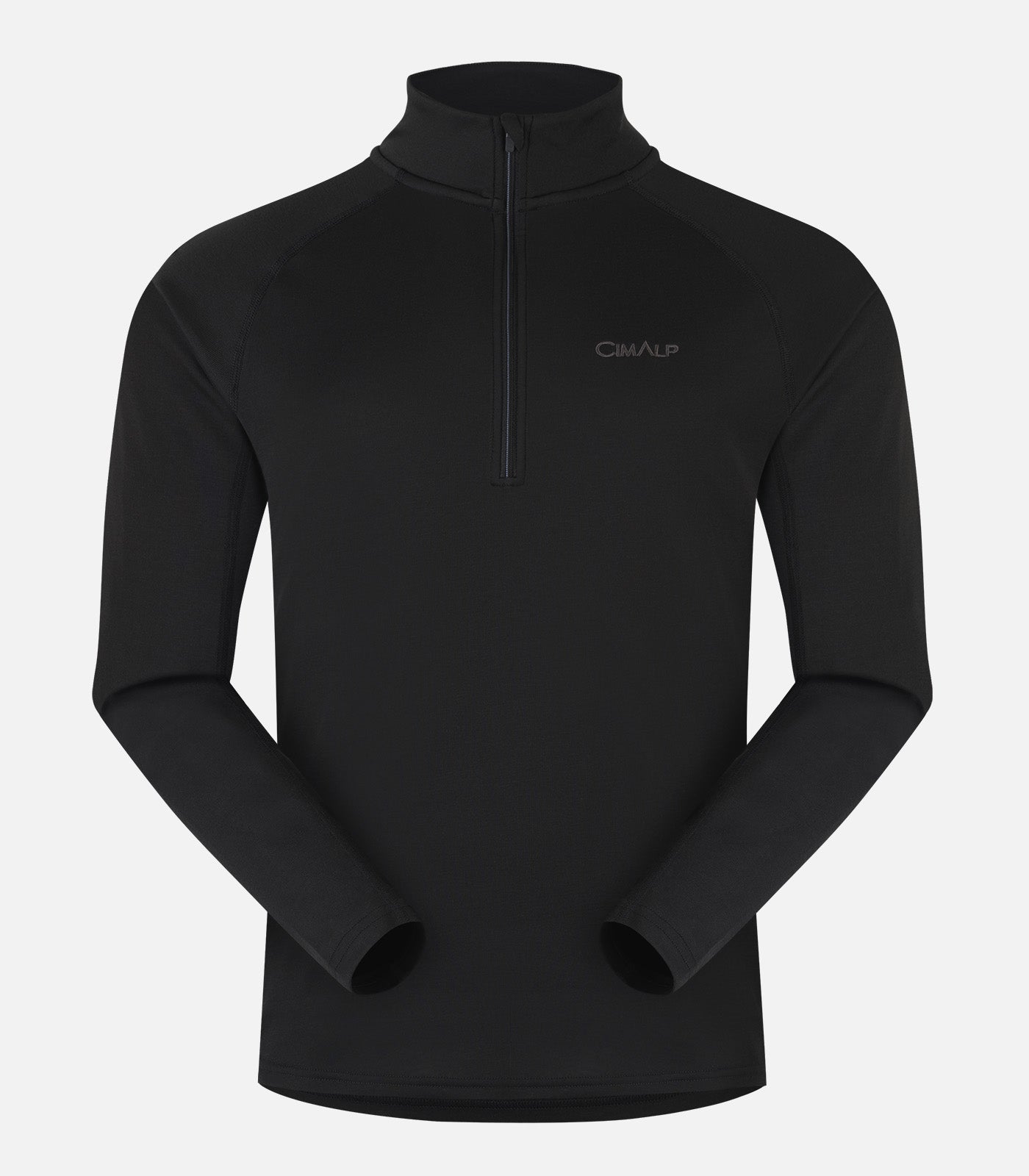 cimalp-warm-zip-5-h-sous-v-tement-thermique-homme-noir-zip image 7