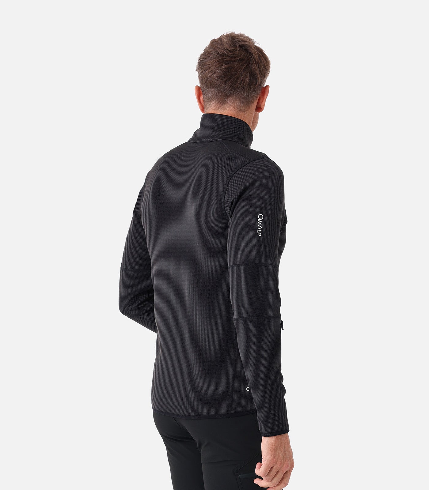 cimalp-brevent-2-h-polaire-homme-vert-fonc-stretch-paisse image 4