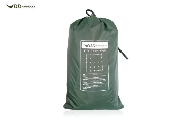 dd-hammocks-tarp-5x5-b-che-olive-green-imperm-able image 1