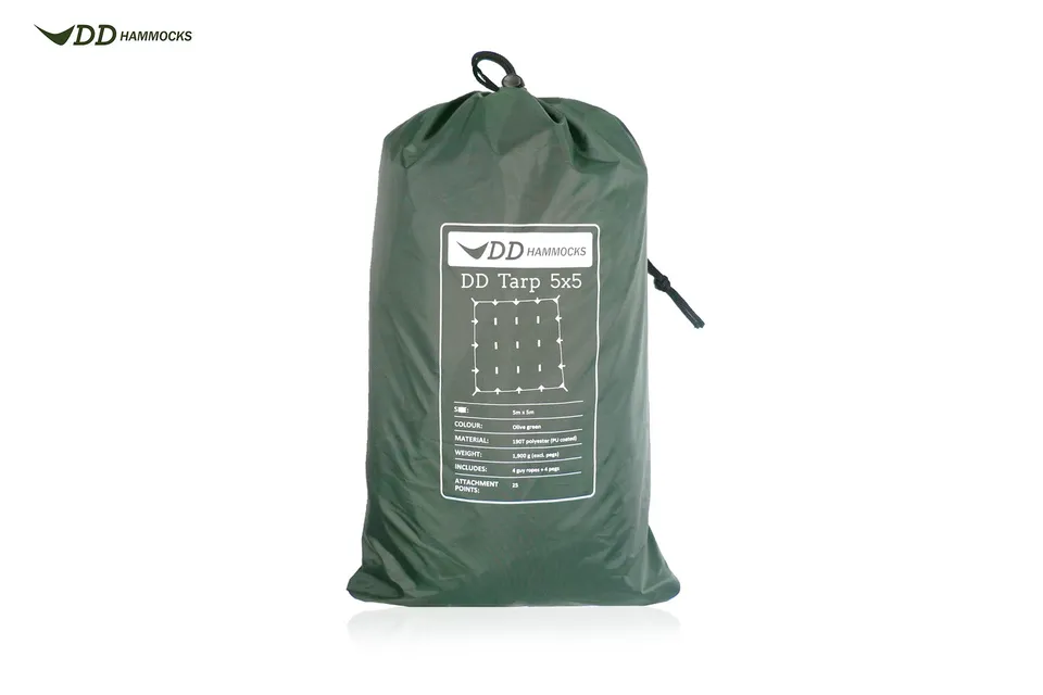dd-hammocks-tarp-5x5-b-che-olive-green-imperm-able image 1