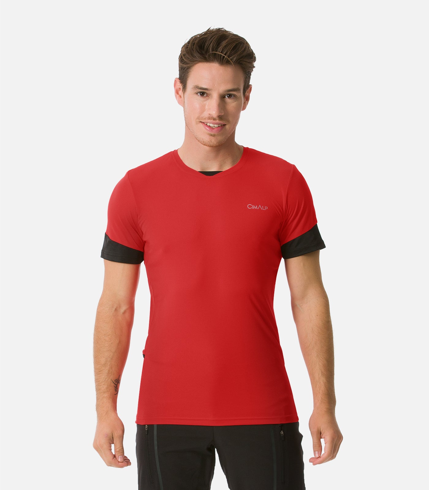 cimalp-bauges-2-h-t-shirt-trail-homme-rouge-s-chage-rapide image 1