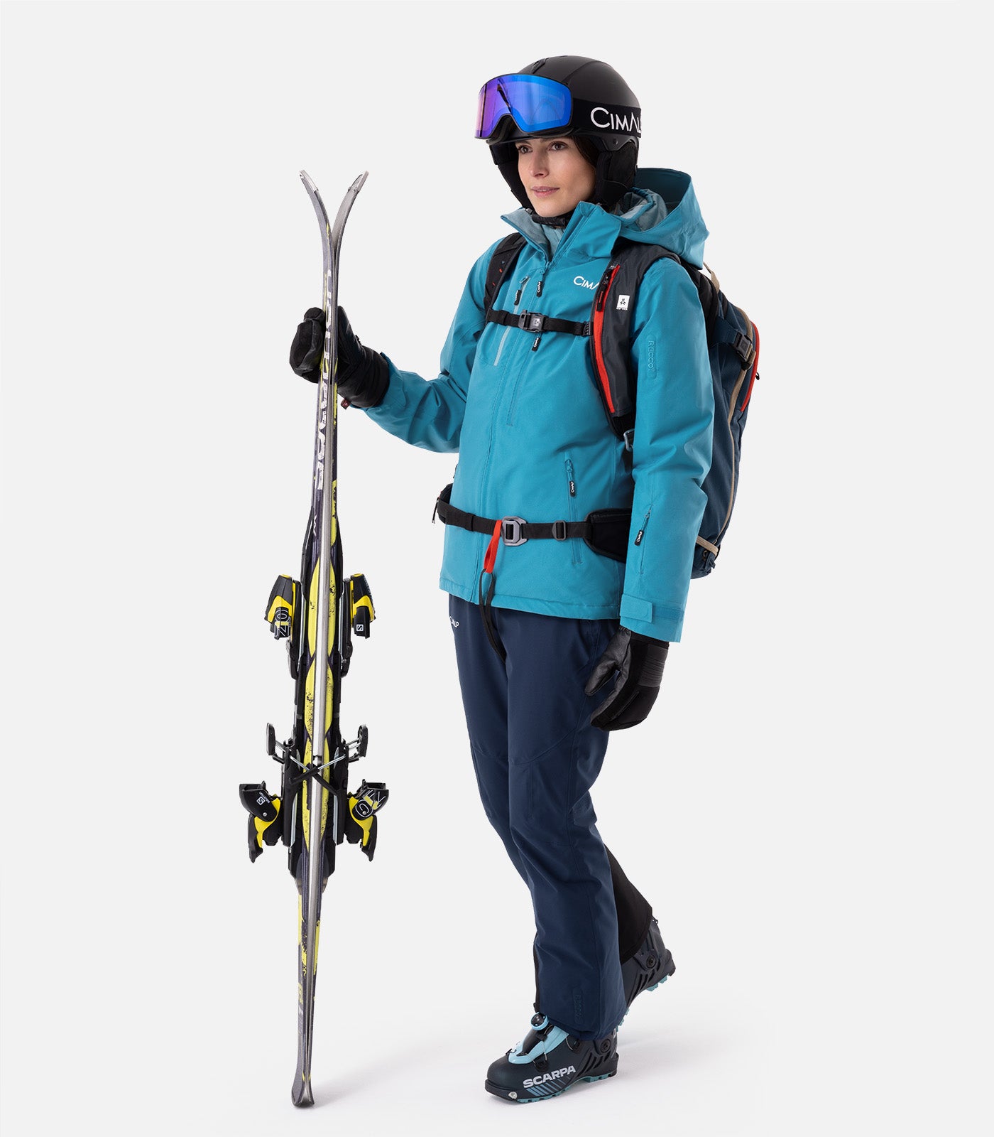 cimalp-oisans-3-f-veste-ski-femme-chaude-imperm-able-rouge image 8