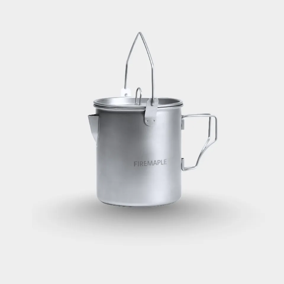 firemaple-alti-900ml-popote-titane-avec-couvercle image 1