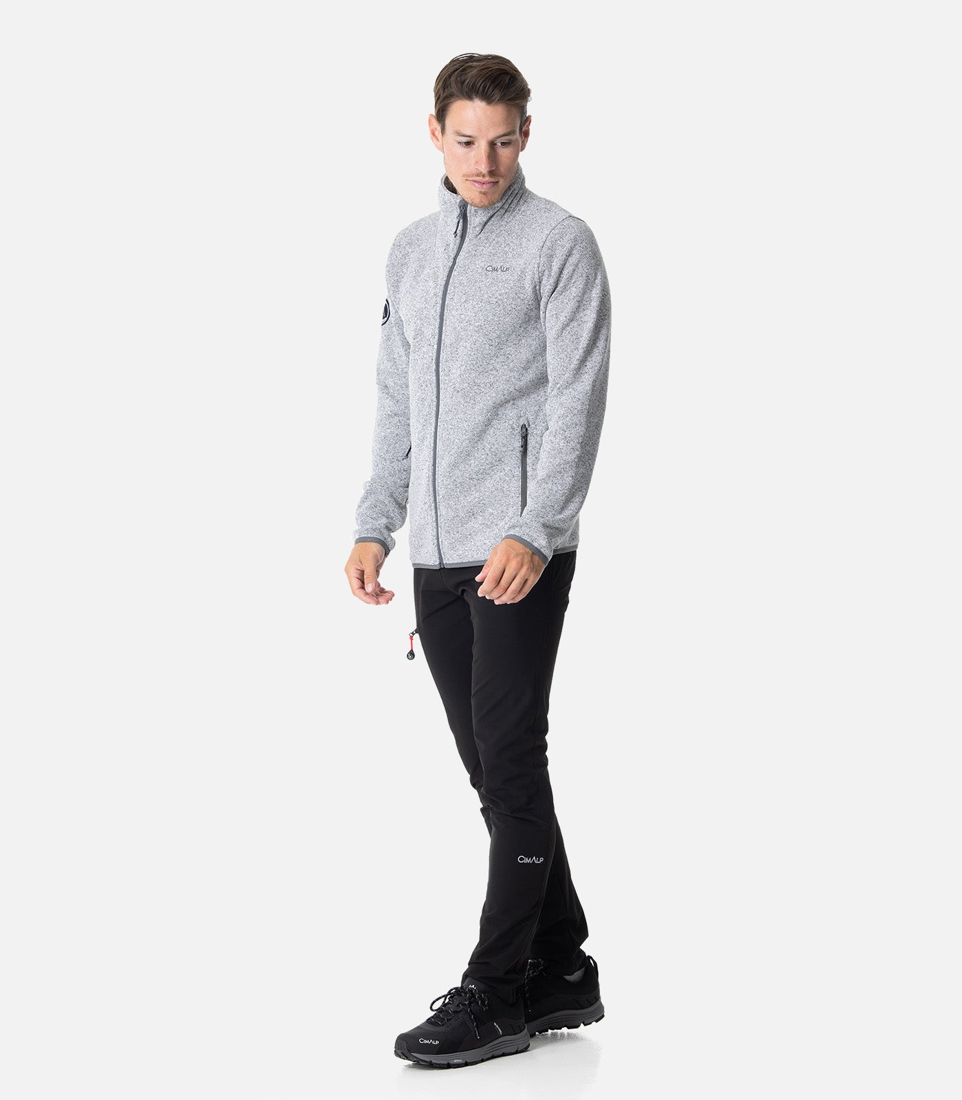 cimalp-royans-4-h-polaire-homme-aspect-laine-marron image 3