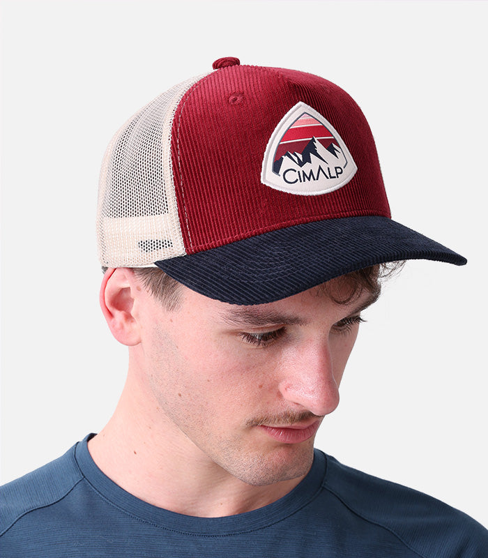 cimalp-trucker-cap-velours-casquette-vert-olive image 3