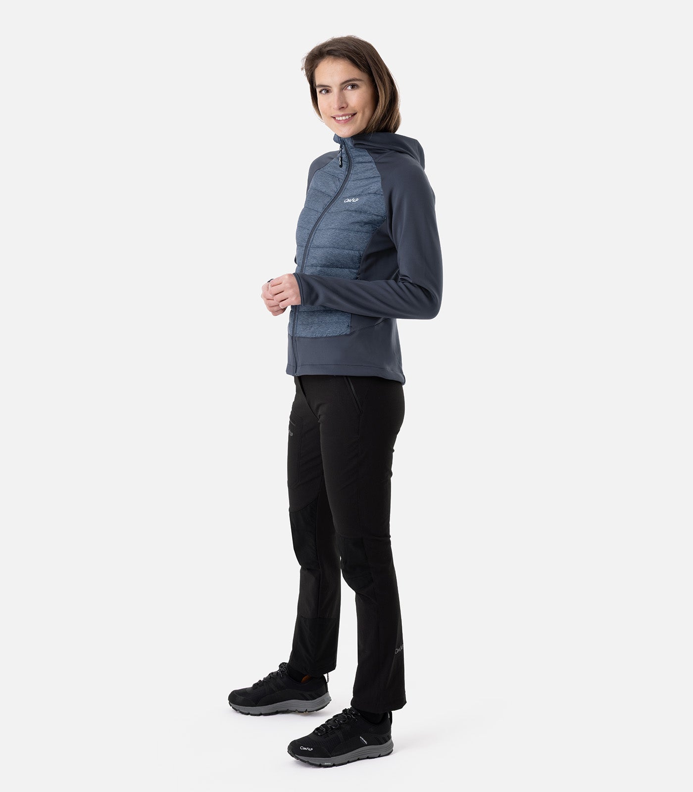 cimalp-chani-2-f-veste-polaire-femme-framboise-hybride image 3