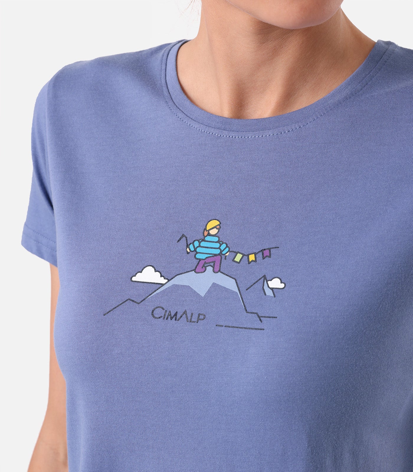 cimalp-alpinist-2-f-t-shirt-randonn-e-femme-bleu image 2