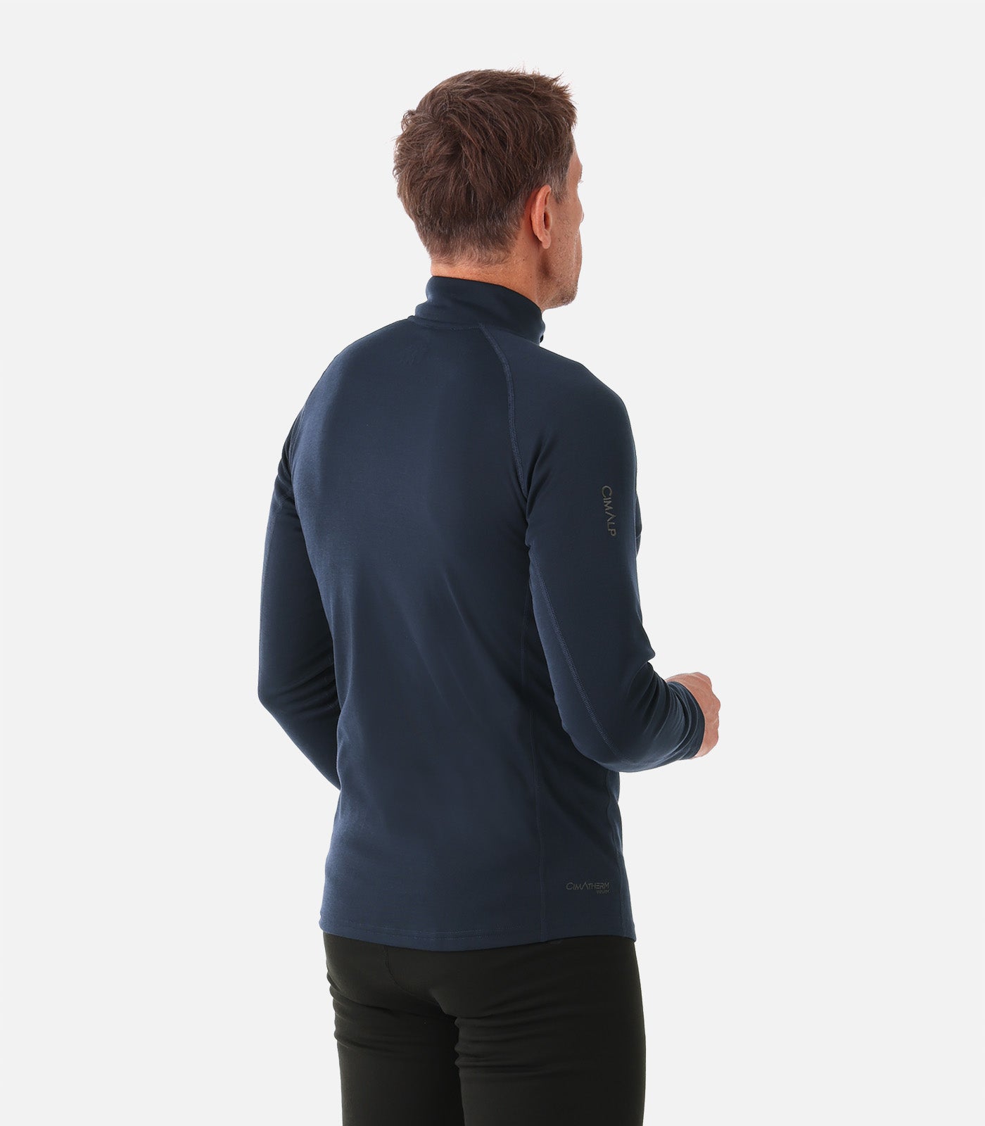 cimalp-warm-zip-5-h-sous-v-tement-thermique-homme-noir-zip image 4