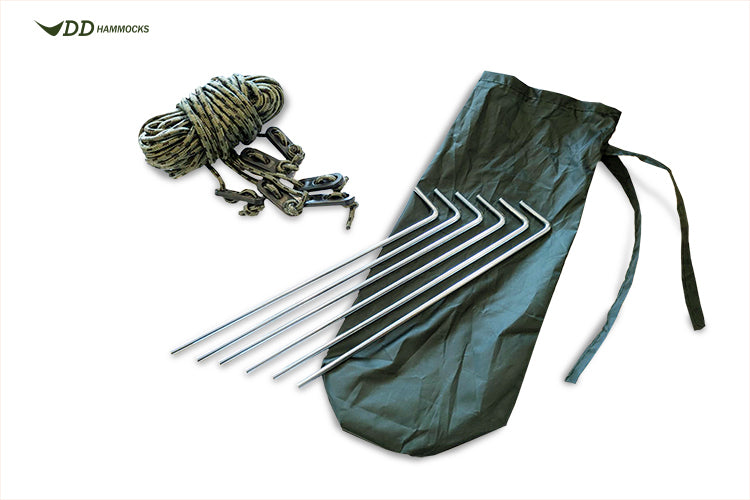 dd-pegs-guy-lines-kit-6-piquets-et-haubans-tarp image 1