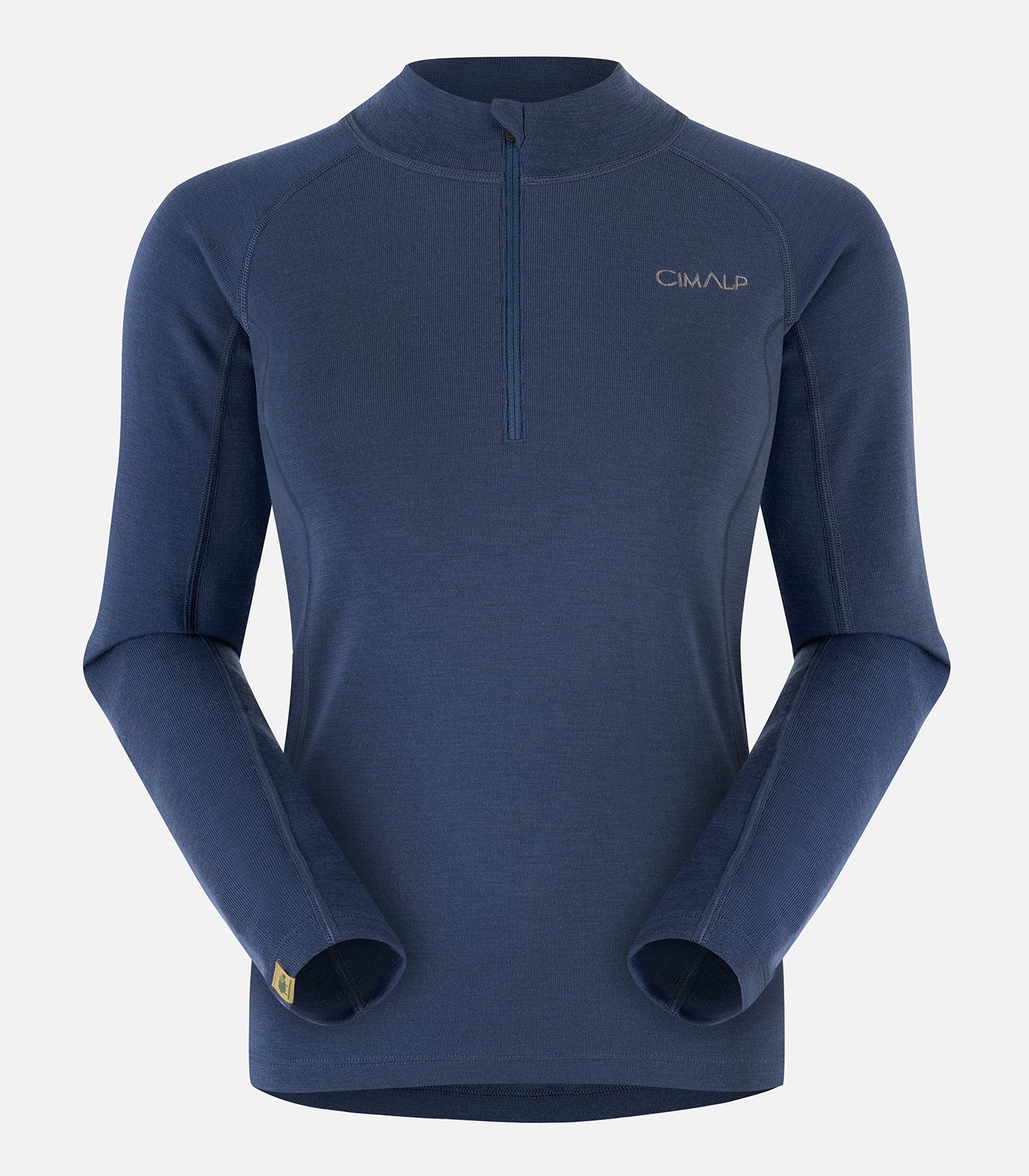 cimalp-wool-zip-240-f-sous-v-tement-thermique-femme-noir-m-rinos image 2