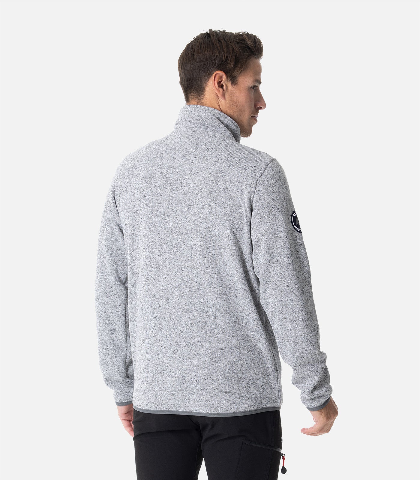 cimalp-royans-4-h-polaire-homme-aspect-laine-marron image 4