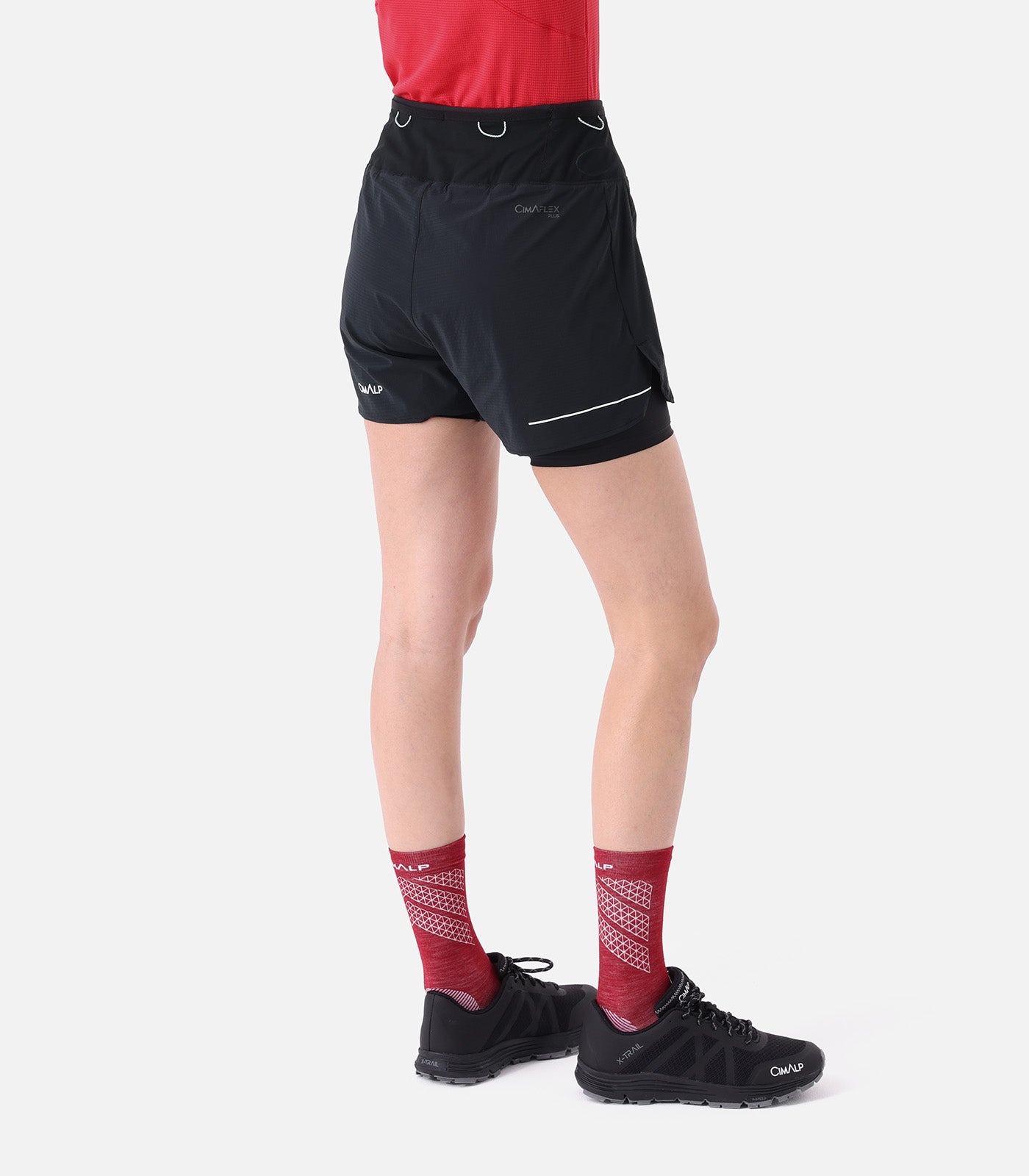 cimalp-restonica-2-f-short-trail-femme-mauve-2-en-1 image 3