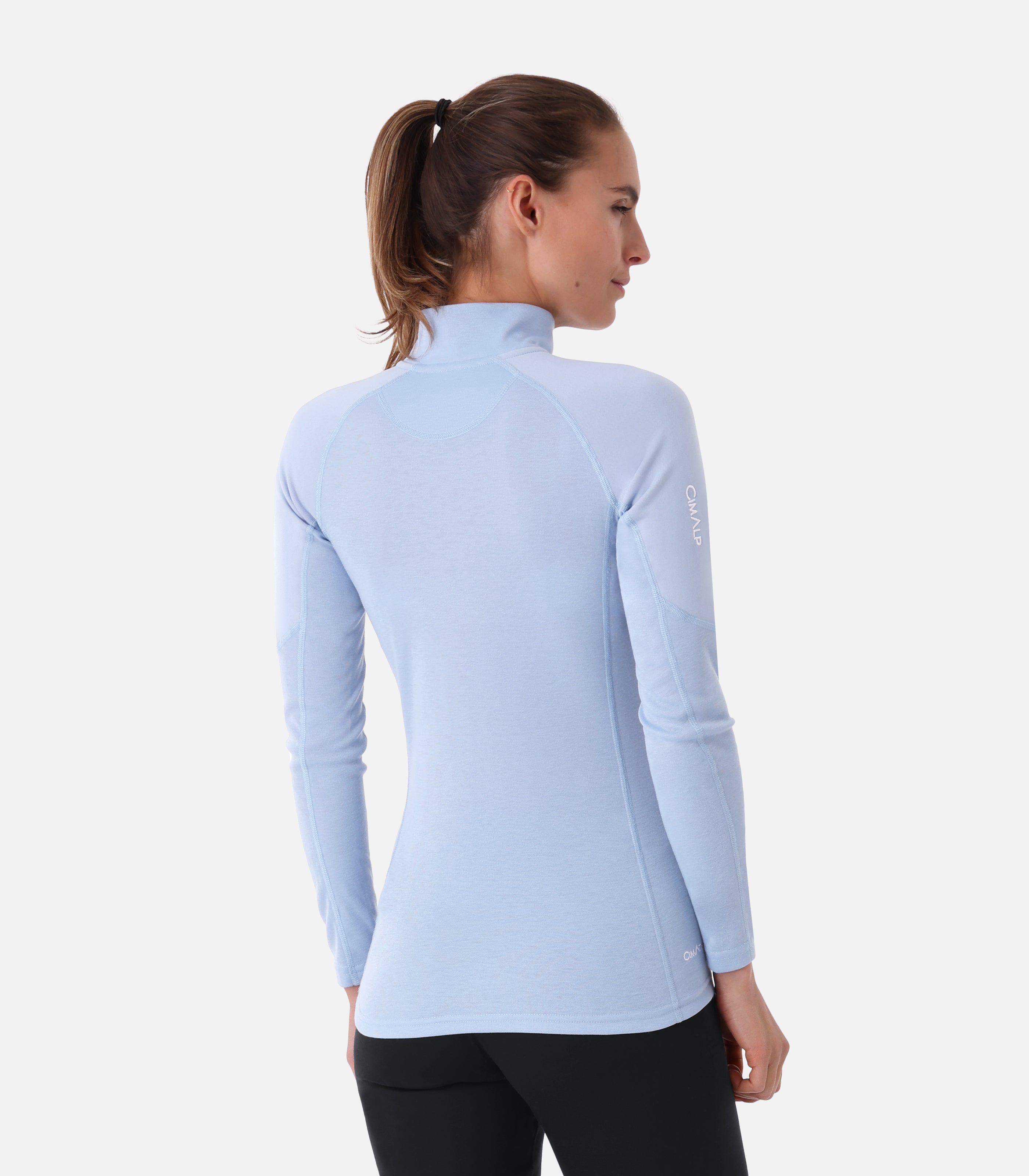 cimalp-x-warm-zip-5-f-sous-v-tement-thermique-femme-noir image 4
