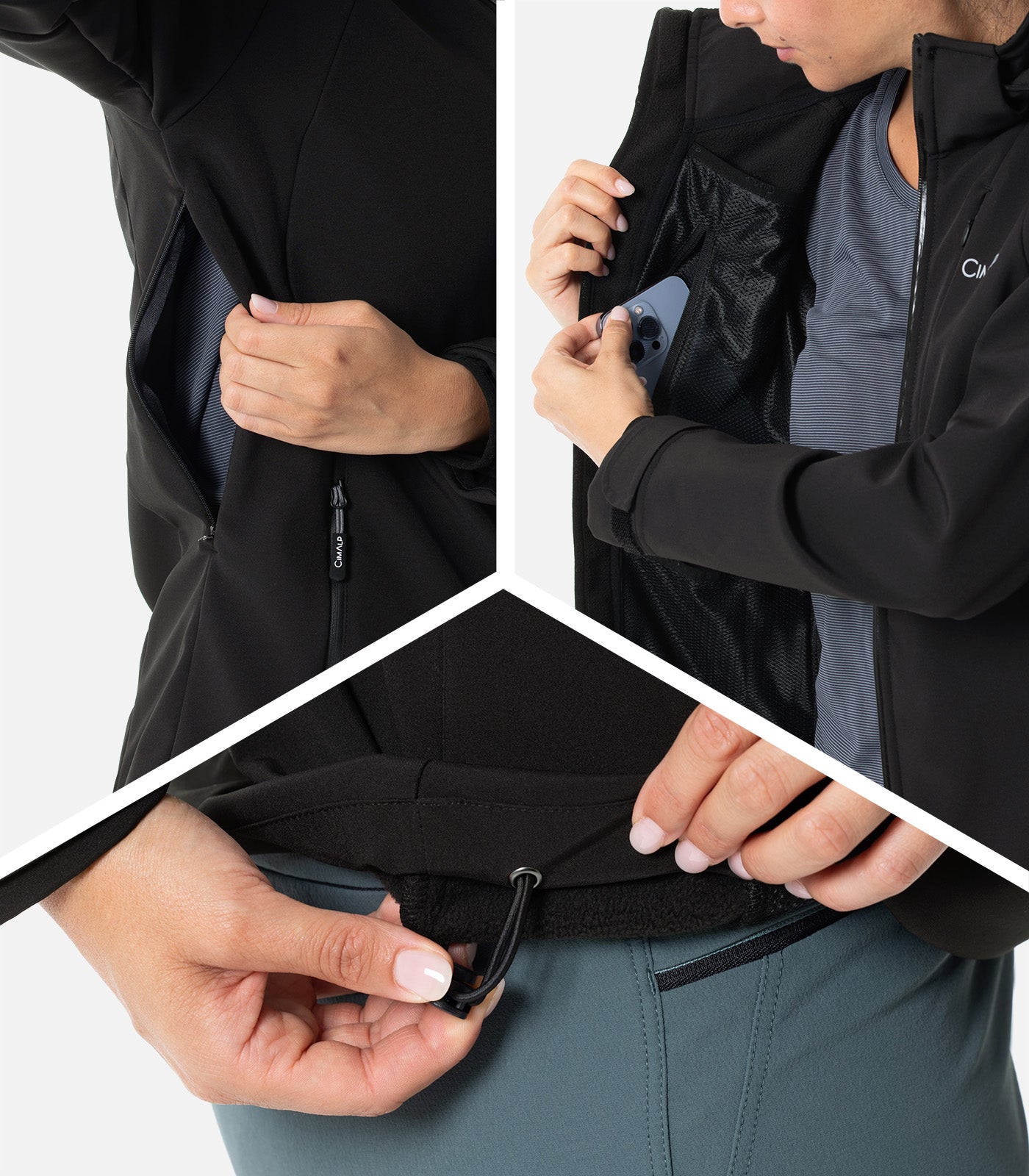 cimalp-energy-5-f-softshell-femme-gris-coupe-vent image 5