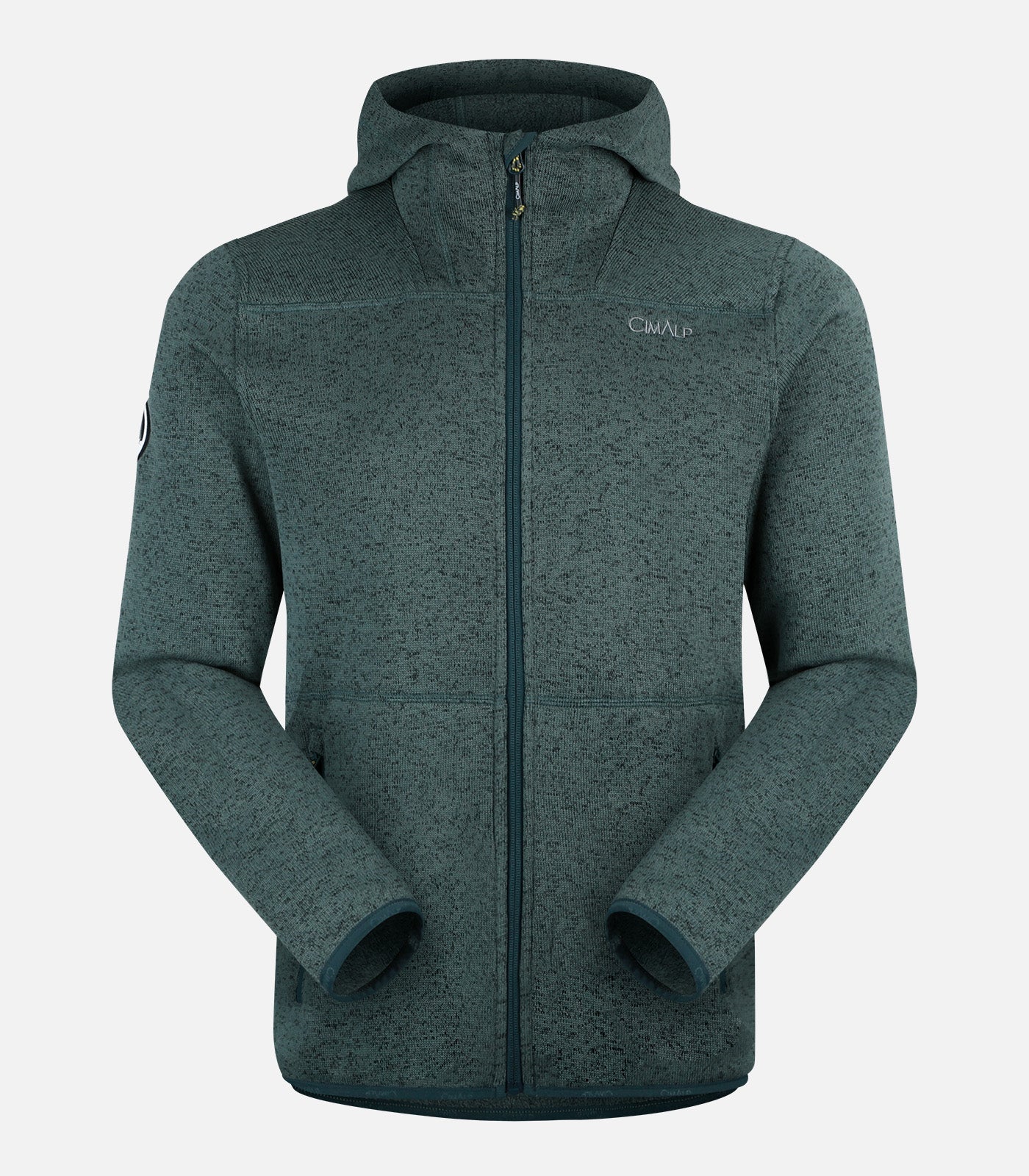 cimalp-vercors-4-h-veste-polaire-homme-vert-aspect-laine image 6