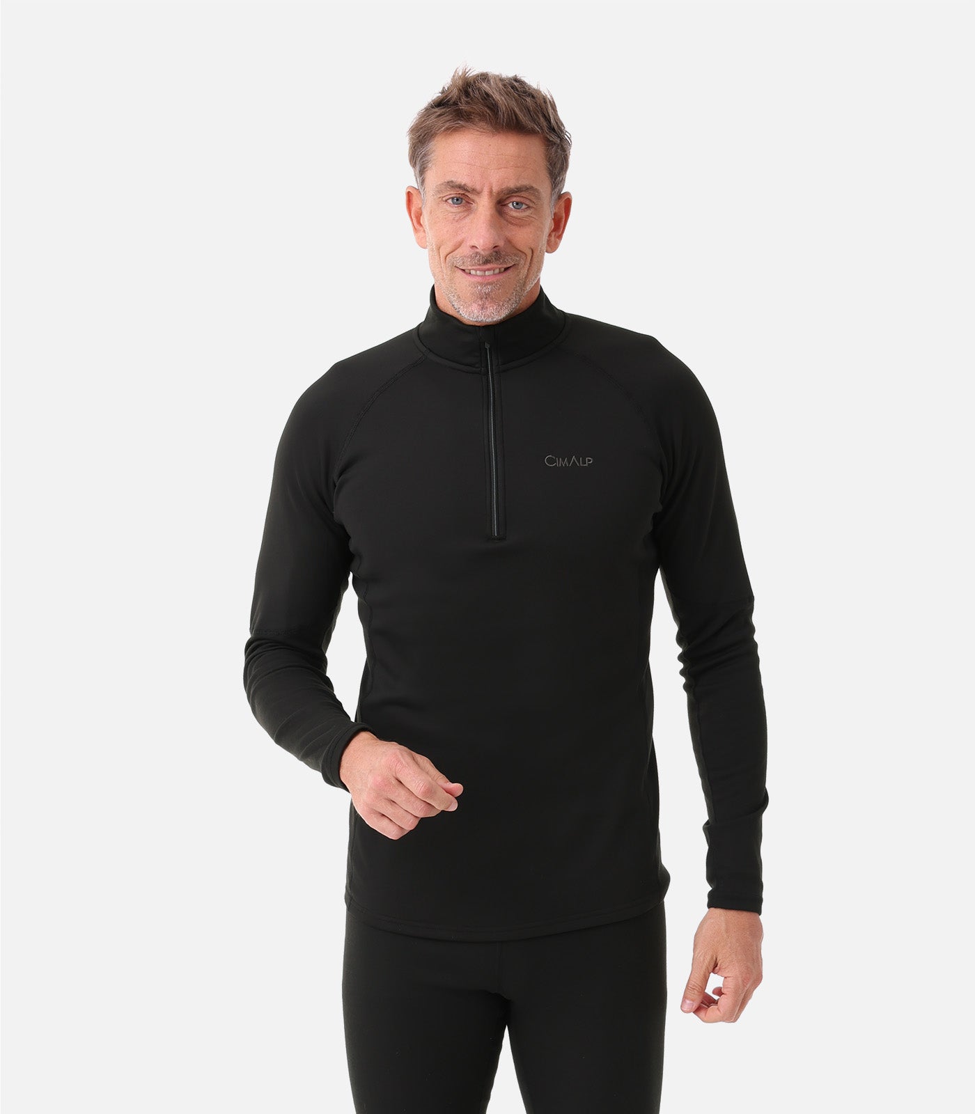 cimalp-x-warm-zip-5-h-sous-v-tement-thermique-homme-noir-chaud image 5