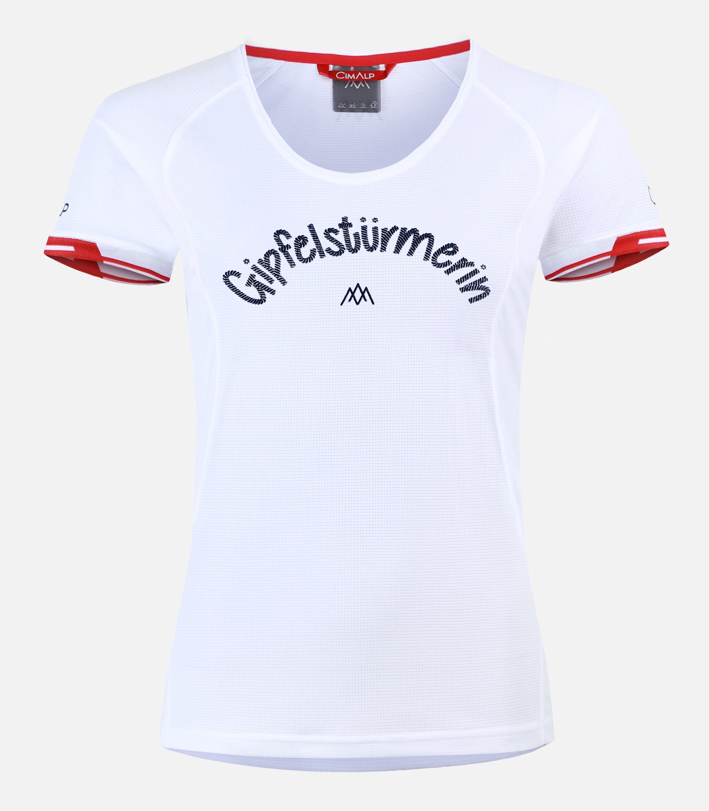 cimalp-german-montagnard-t-shirt-trail-femme-blanc-75g image 2