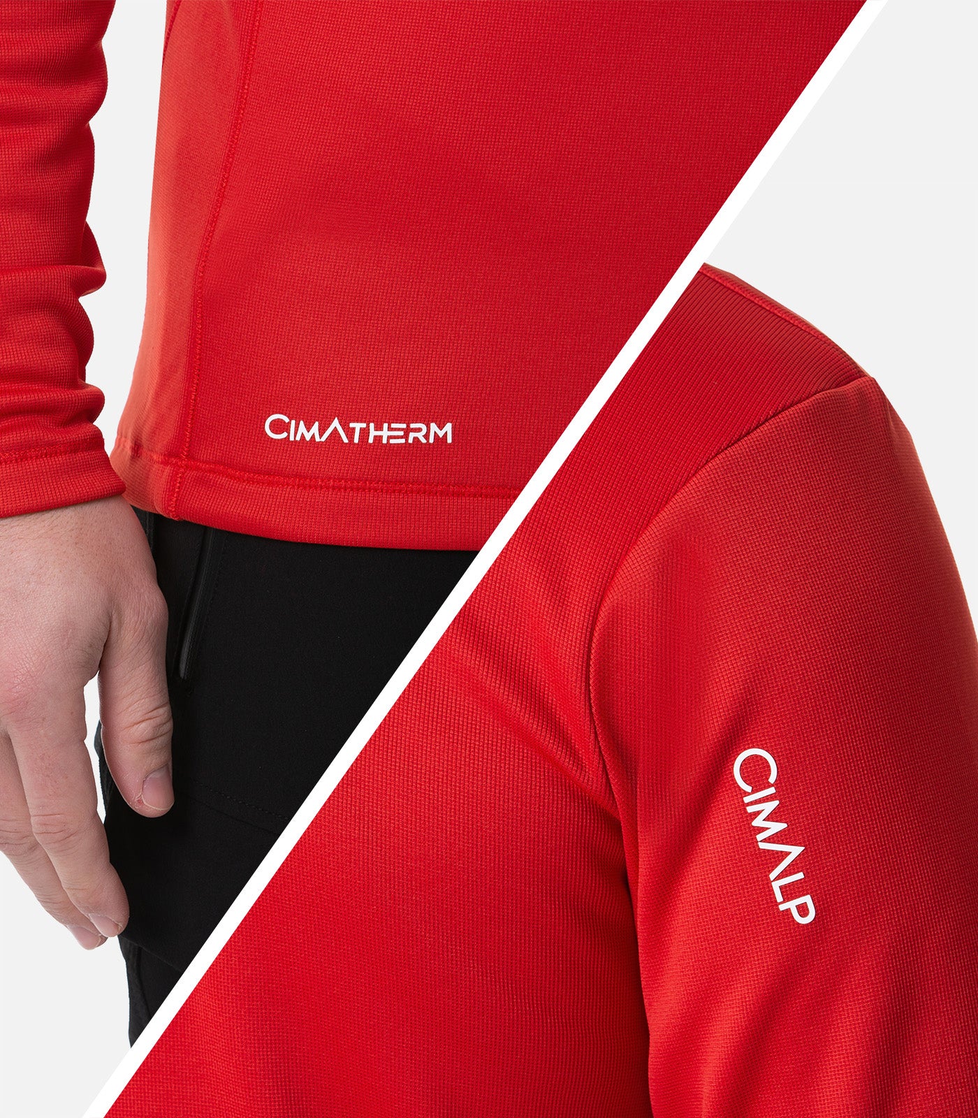 cimalp-verdon-h-veste-polaire-rouge-stretch-l-g-re image 6