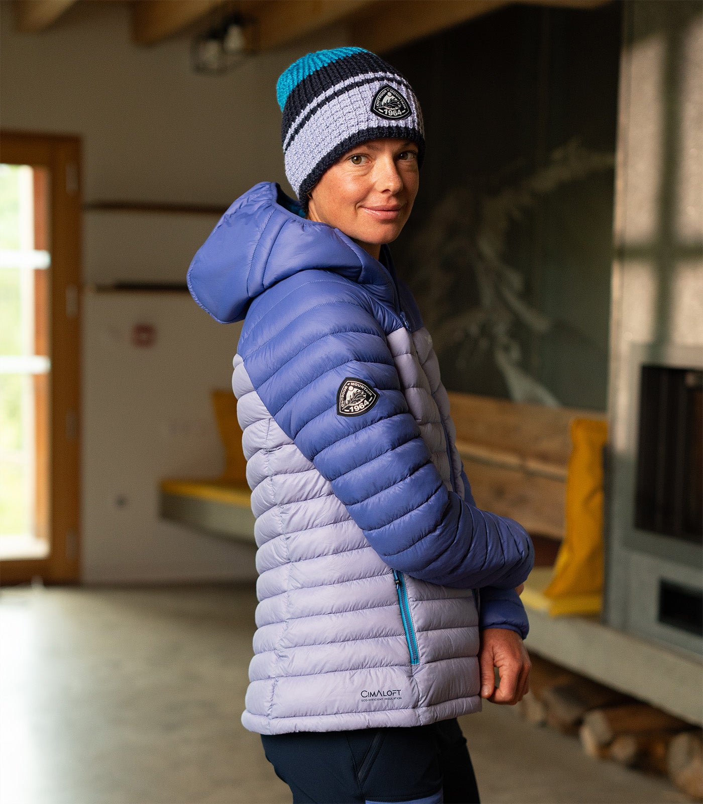 cimalp-morzine-doudoune-femme-lavande-capuche-chaude image 3