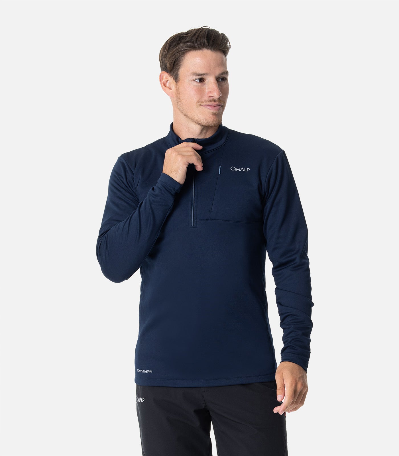 cimalp-verdon-h-polaire-homme-marine-l-g-re-305g image 1