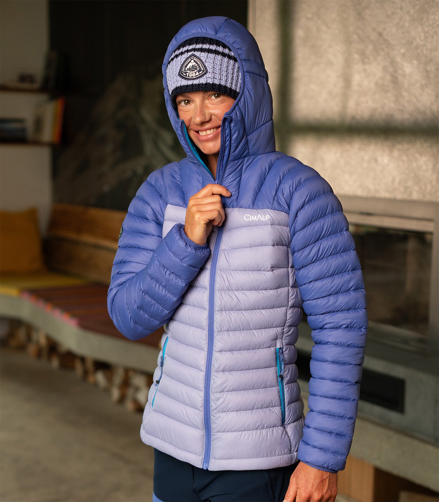 cimalp-morzine-doudoune-femme-lavande-capuche-chaude image 4