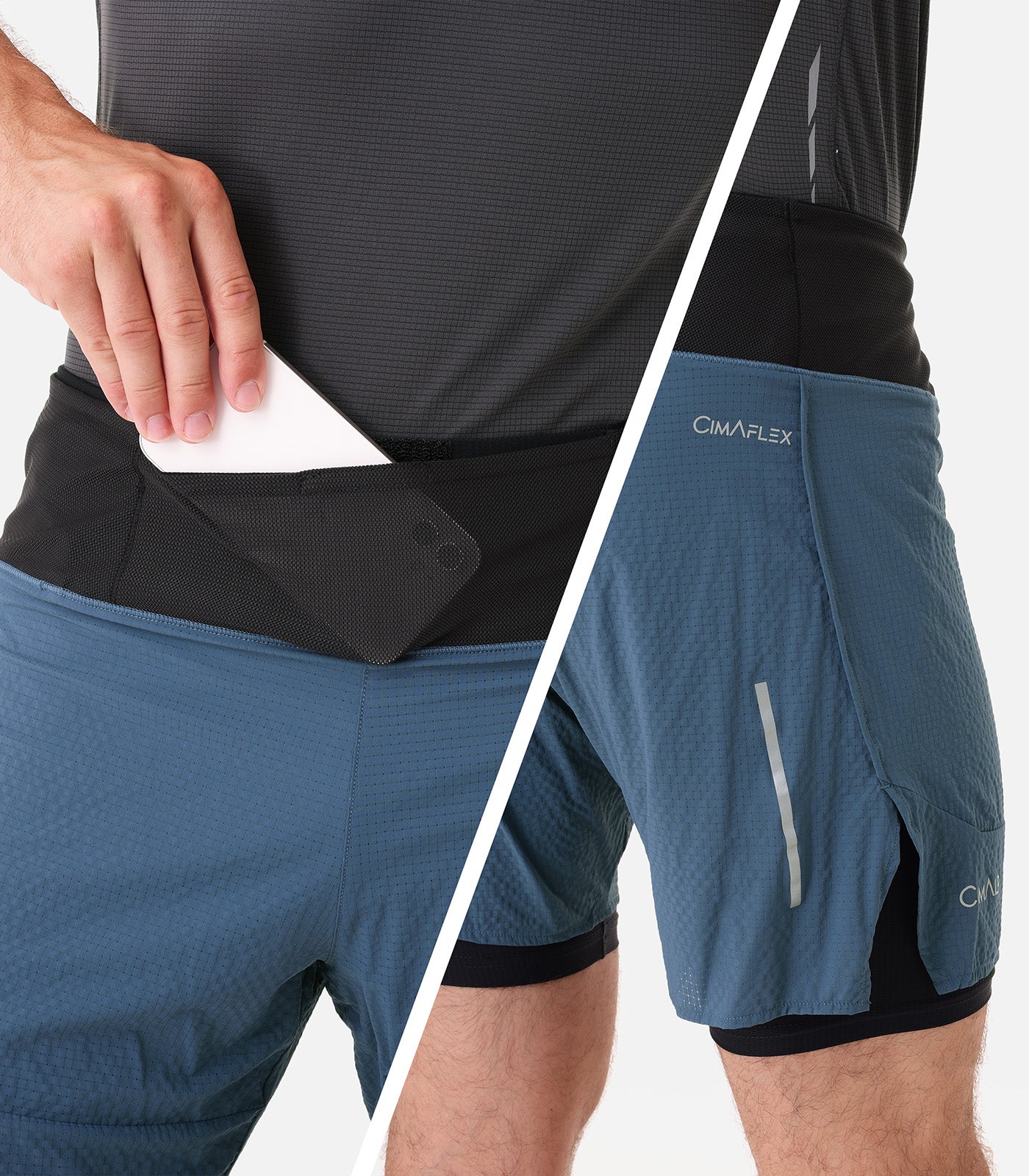 cimalp-lavaredo-h-short-trail-homme-2-en-1-noir-s-chage-rapide image 5