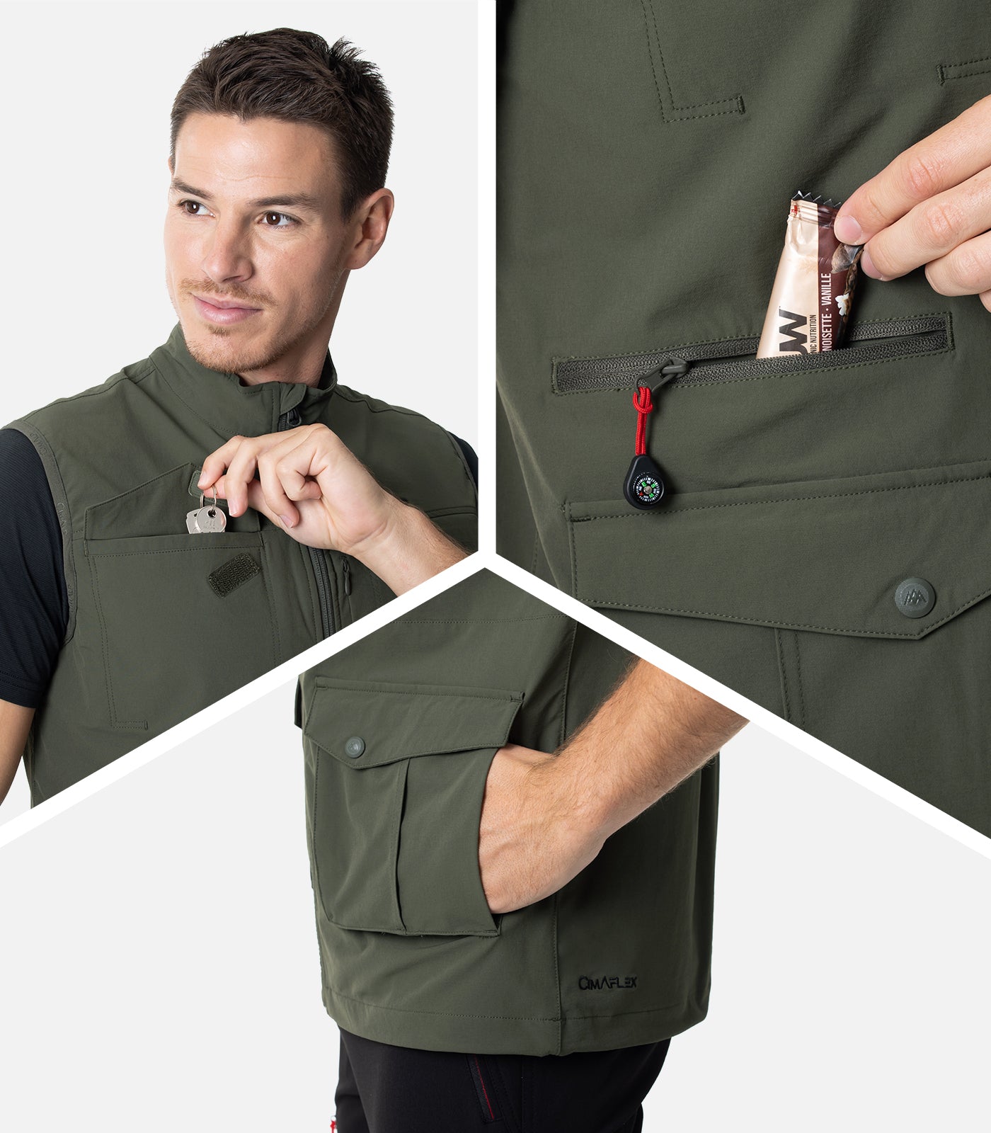 cimalp-ayers-rock-3-h-gilet-voyage-homme-kaki-poches image 6