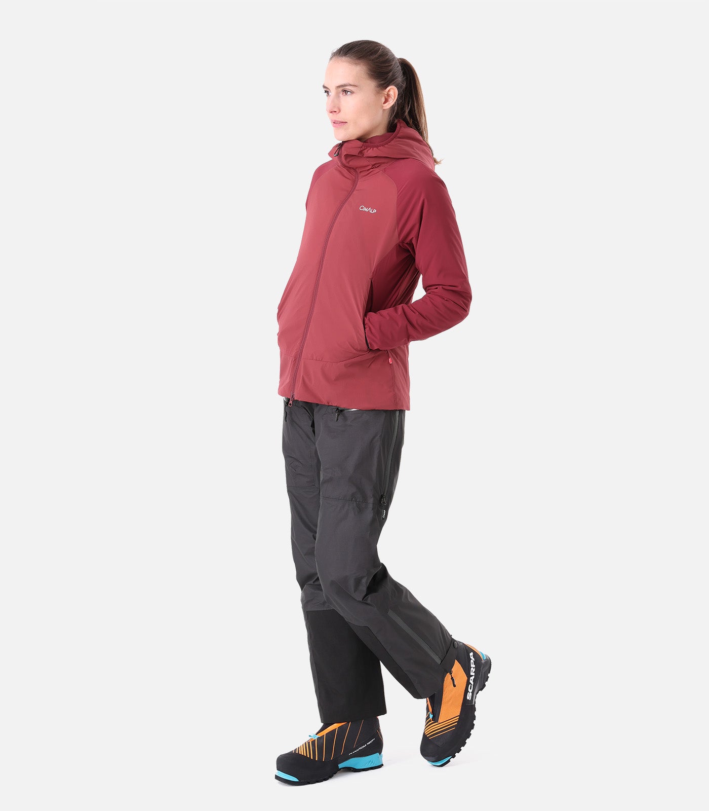 cimalp-tournette-f-veste-polaire-femme-framboise-coupe-vent image 8