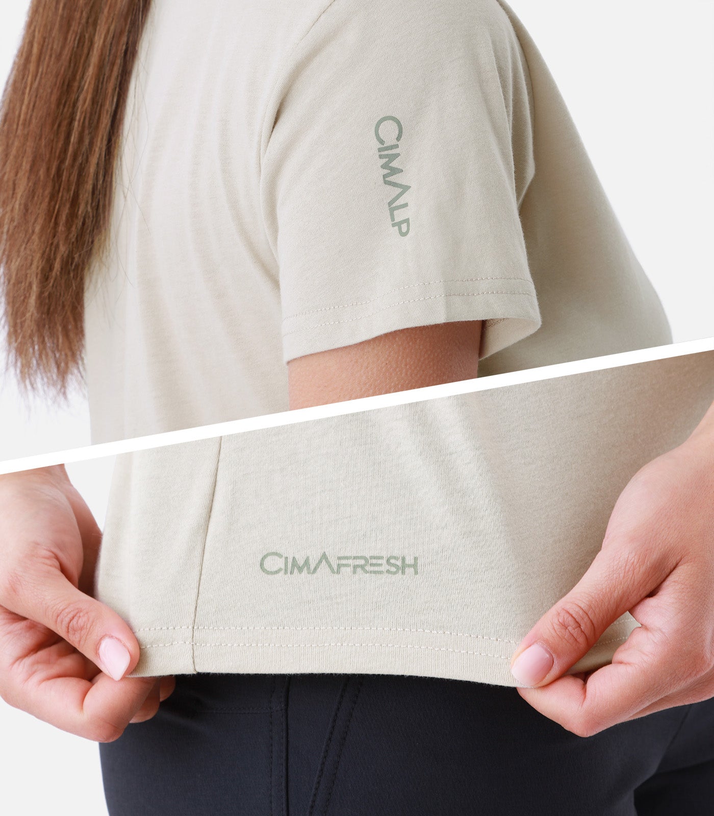 cimalp-map-2-f-t-shirt-rando-femme-beige-anti-uv image 5
